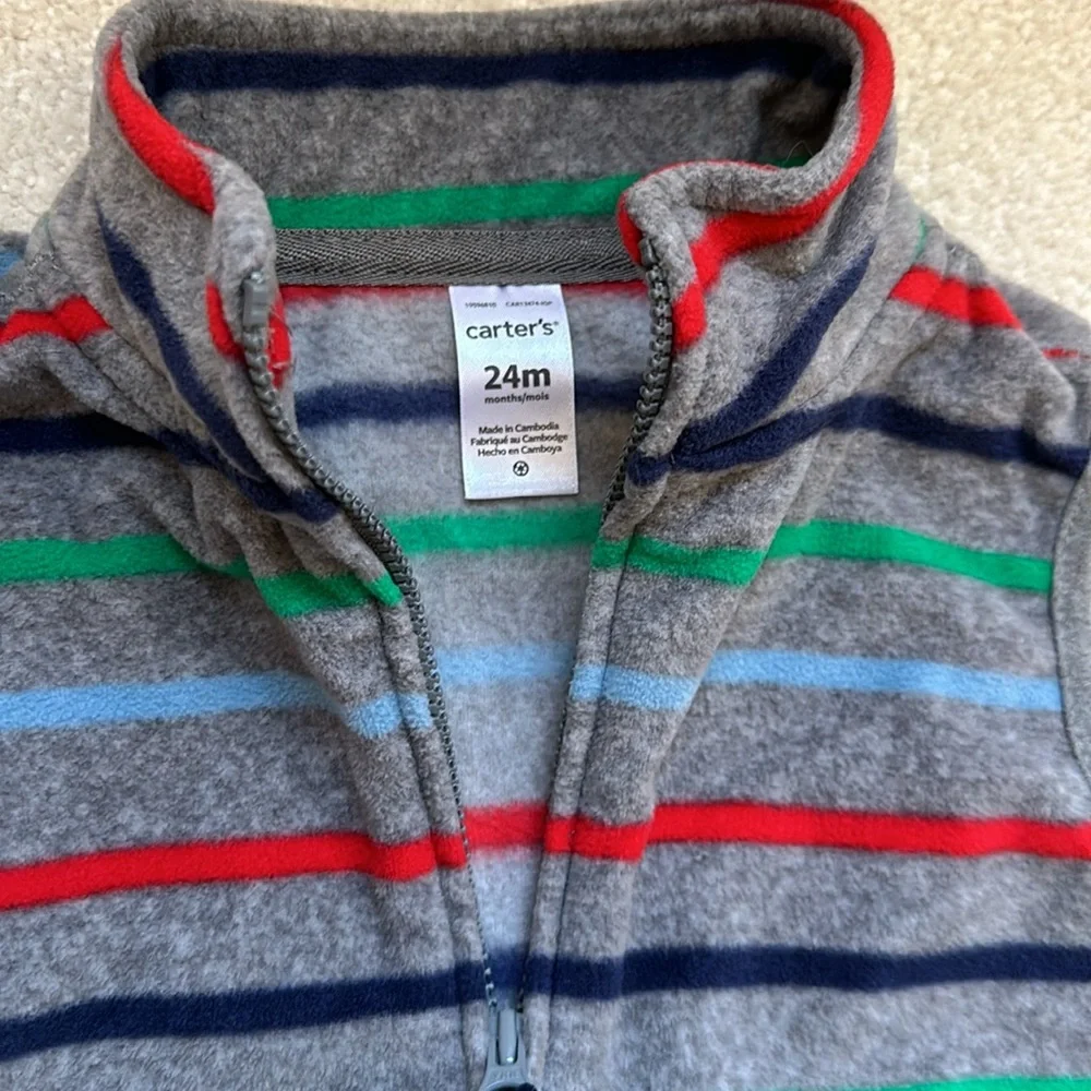 Carter's Striped Fleece Vest